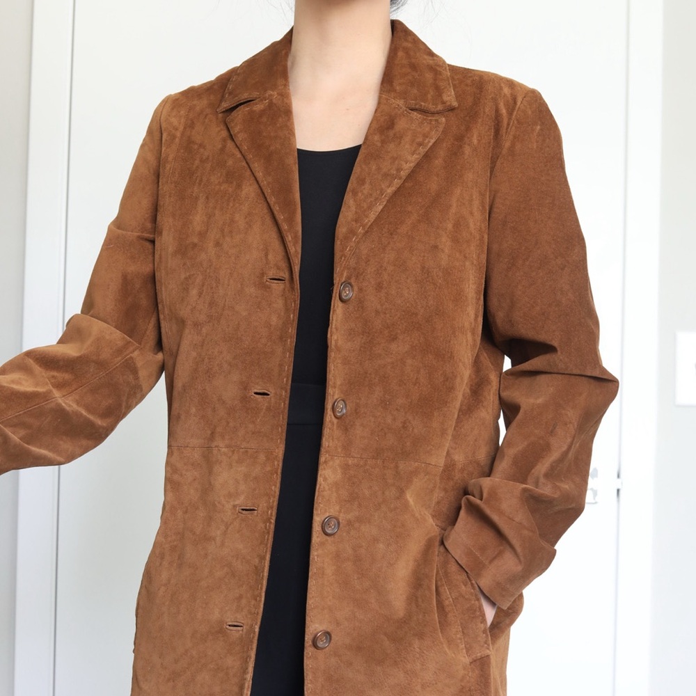 Eddie Bauer Women's Authentic Seattle Suede Trench Coat